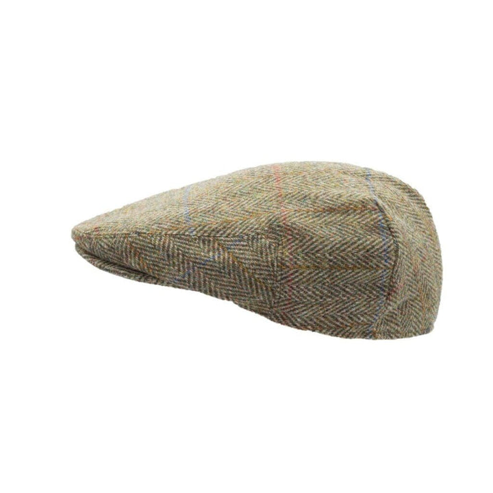 Oakmoor Harris Tweed sixpence hat, mosgrøn