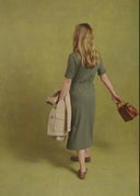 Ramelton Medium Handbag, læder, karamel brun