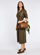 Ramelton Medium Handbag, læder, karamel brun