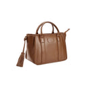 Ramelton Medium Handbag, læder, karamel brun