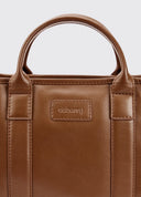 Ramelton Medium Handbag, læder, karamel brun