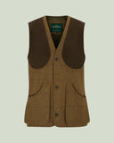 Rutland Mens Tweed Shooting Waistcoat, birch
