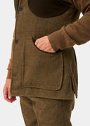 Rutland Mens Tweed Shooting Waistcoat, birch
