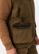 Rutland Mens Tweed Shooting Waistcoat, birch