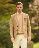 London blazer, ren silke, lys beige, farve 27
