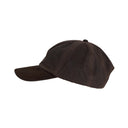Stallington oilskin baseball cap, brun