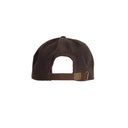 Stallington oilskin baseball cap, brun