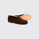 Stanford Men’s Suede Penny Loafer, ruskind, Cigar