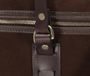 Suede Duffle Holdall, brun ruskind, fremstillet i England