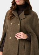 Surrey Ladies Tweed Cape, field maple