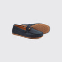 Tasmania Womens Slip-on Loafer mokkasin sejlersko, dame, ruskind, navy marineblå