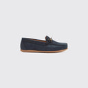 Tasmania Womens Slip-on Loafer mokkasin sejlersko, dame, ruskind, navy marineblå