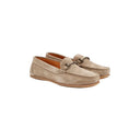 Tasmania Womens Slip-on Loafer mokkasin sejlersko, dame, ruskind, taupe
