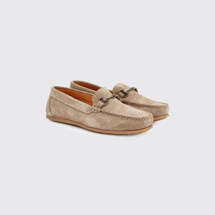 Tasmania Womens Slip-on Loafer mokkasin sejlersko, dame, ruskind, taupe