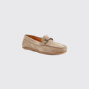 Tasmania Womens Slip-on Loafer mokkasin sejlersko, dame, ruskind, taupe