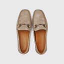 Tasmania Womens Slip-on Loafer mokkasin sejlersko, dame, ruskind, taupe