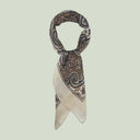 Bandana halsklud med paisleymønster, off-white, uld