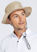 Genoa maritim solhat med skygge, beige