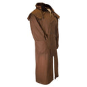 Stockman Long Cape oilskinsfrakke, unisex, mørk beige