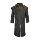 Stockman Long Cape oilskinsfrakke, unisex, mørk grøn