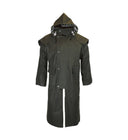Stockman Long Cape oilskinsfrakke, unisex, mørk grøn
