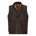 Winchester oilskinsvest, mørk brun