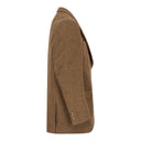 Windsor mens blazer, derby tweed, brun m rød stribe
