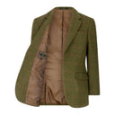 Windsor mens blazer, derby tweed, mørk grøn