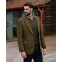 Windsor mens blazer, derby tweed, mørk grøn