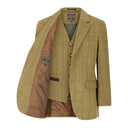 Windsor mens blazer, derby tweed, lys salvie