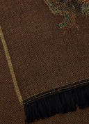 Birchdale Stola sjal, fasanmønster, bourbon