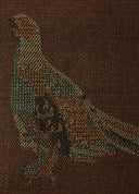 Birchdale Stola sjal, fasanmønster, bourbon