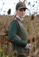 Franken & Cie Ladies skydevest, oilskin, oliven