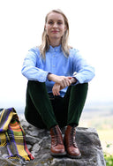 Fløjlsbukser, dame, racing green grøn