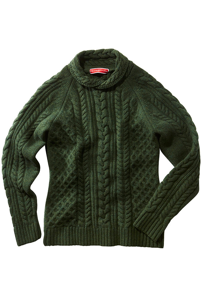 Franken & Cie Ladies Shawlcollar Sweater, grøn