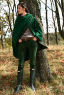 Fløjlsbukser, dame, racing green grøn