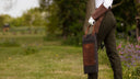 Bradleys Heritage knæpude, læder og oilskin, brun