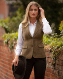 Pippa Waistcoat Harris Tweed, mustard herringbone