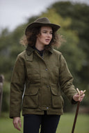 Hazelwood Ladies Country Jacket, derby tweed, mørk grøn