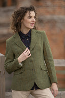 Mayland ladies hacking jacket, derby tweed, mørk grøn