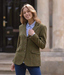 Mayland ladies hacking jacket, derby tweed, mørk grøn
