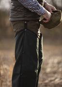 Walker Chaps benovertræk, oilskin, olivengrøn