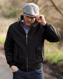 Thomas Harris Tweed Bakerboy hat, stålgrå