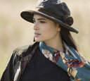 Ladies Windsor Rose Wax Hat, oliven