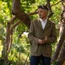 Callum Utility Jacket Harris Tweed, mustard herringbone