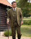 Breeks knickers knæbukser, derby tweed, mørk grøn