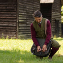 Breeks knickers knæbukser, derby tweed, mørk grøn