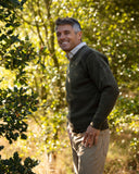 Melrose Hunting Pullover, uldblanding, oliven