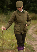 Hazelwood Ladies Country Jacket, derby tweed, mørk grøn