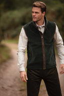 Stenton Grøn Fleece Gilet vest